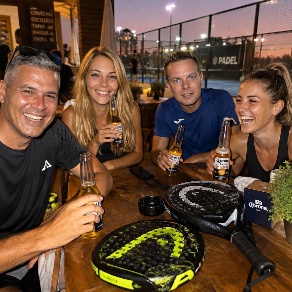Freunde nach dem Spiel an der Bar